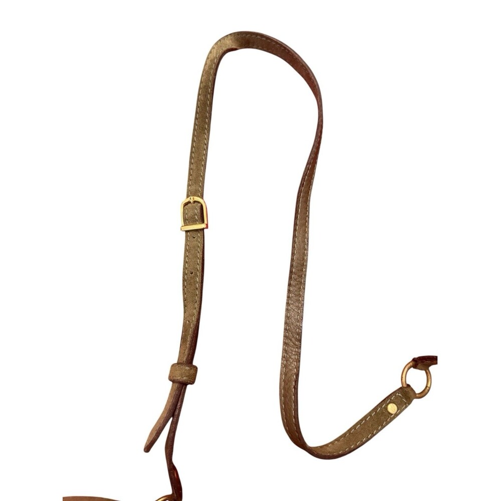 Kendall Conrad Olive Green Suede Tassel Crossbody Bag Leather Boho Luxury - Picture 4 of 8